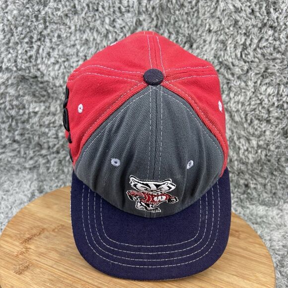 Wisconsin Badgers Zephyr Fitted Hat Cap Embroidered Size M/L - Picture 5 of 8